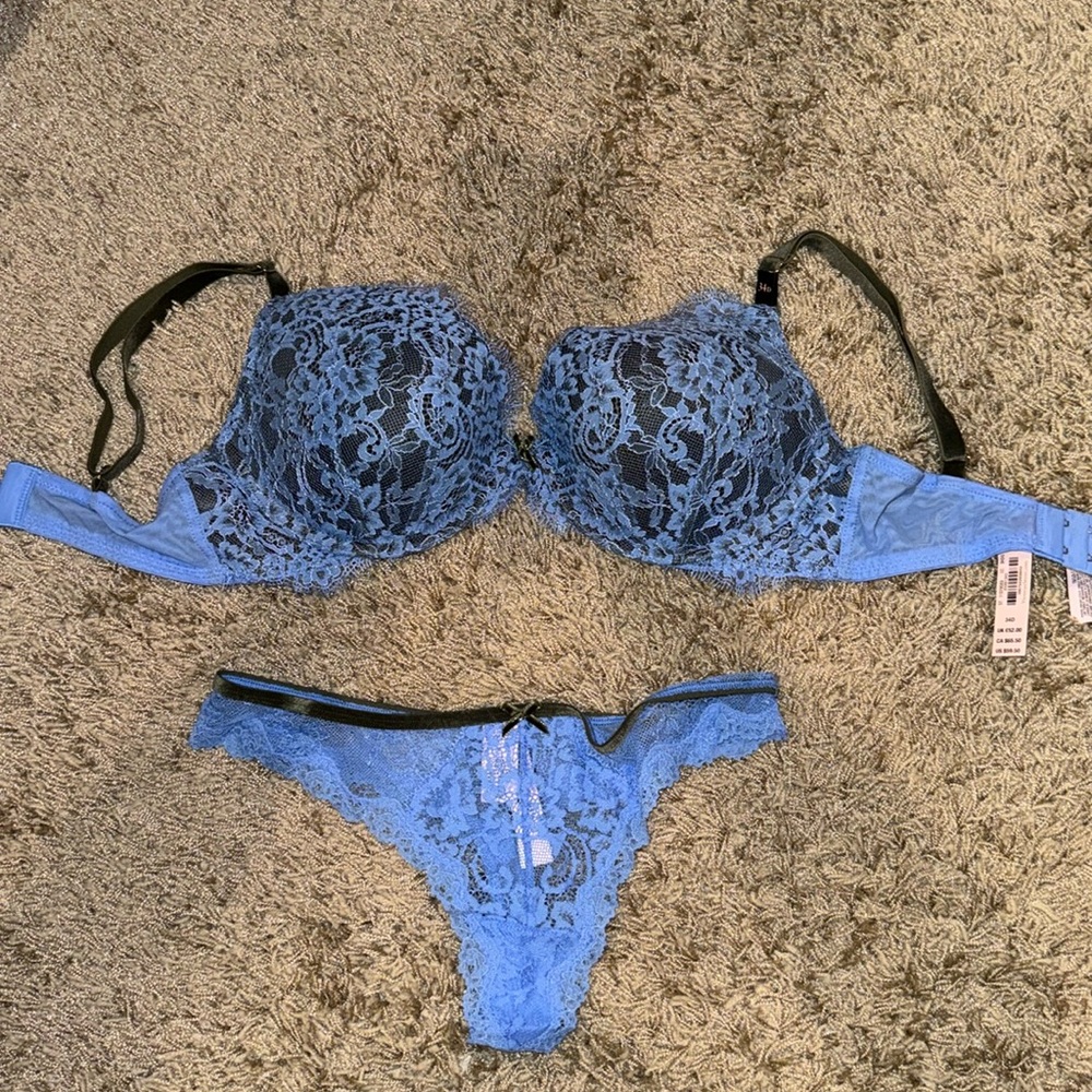 Victoria’s Secret lace bra and thong panty set
